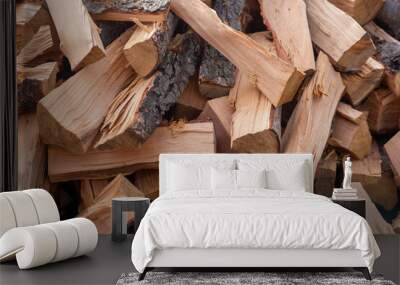 stack of firewood Wall mural