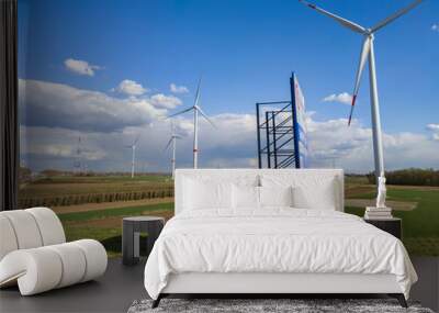 wind turbine in the field Wall mural