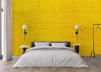 Yellow fabric background Wall mural