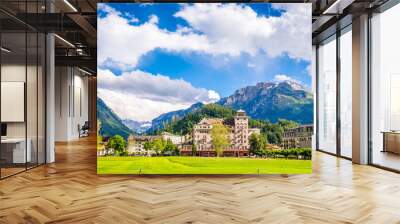 Beautiful landscape of Interlaken, Switzerland Wall mural