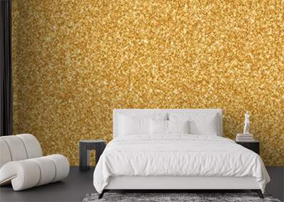 Gold glitter texture background. Shiny shimmer background Wall mural