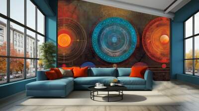 mandala background Wall mural