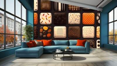 set of candy Wall mural