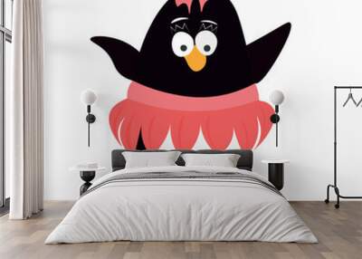 My little princess. Cute little princess penguin girl. Cute penguin. 

 Wall mural