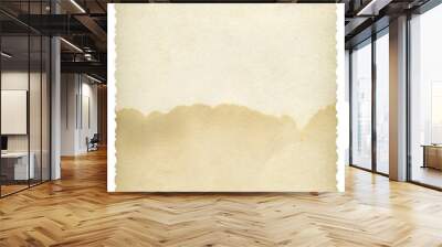 Retro vignette photo paper texture isolate. Old antique sheet paper texture. Announcement board. Recycle vintage paper background. Aged and yellowed wallpaper. Wall mural