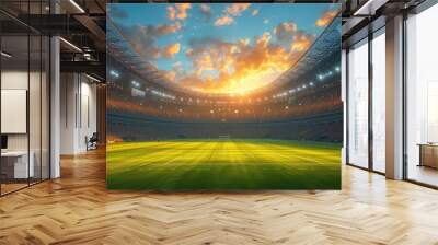 football stadium inside view Wall mural