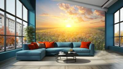 Millet field (sorghum) Wall mural