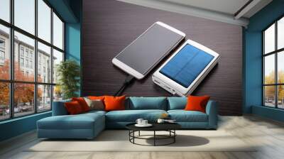 power bank and mobile phone Wall mural