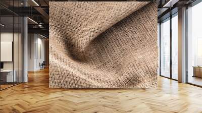 texture of natural burlap cloth Wall mural