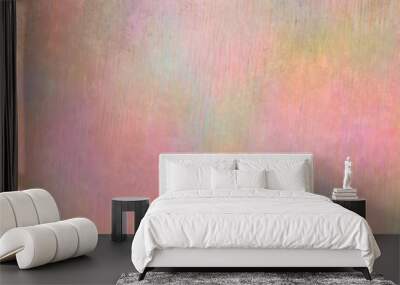 Abstract blur multicolored seamless pattern Light gentle pastel pink and yellow aged colors Wall mural