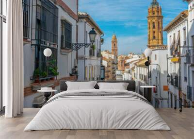 Panoramic view of the historical Andalusian city in Antequera, Spain
 Wall mural