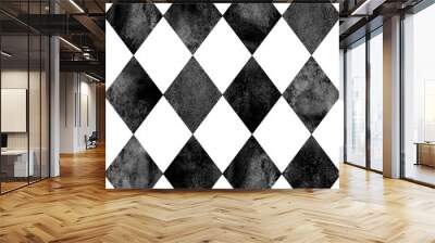 Black and white argyle seamless pattern background Wall mural