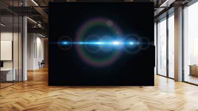 Bright light rays.Laser light on the background.	

 Wall mural