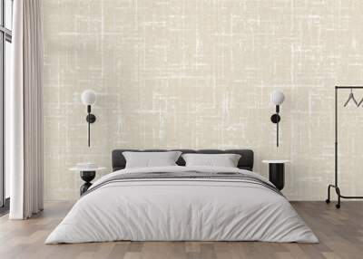 Detailed woven linen fabric pattern texture background Wall mural