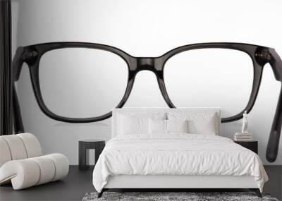 glasses isolated on white background Wall mural