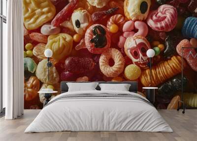 halloween candy and marmalade Wall mural