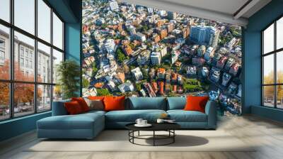 Sydney suburb from the air Wall mural