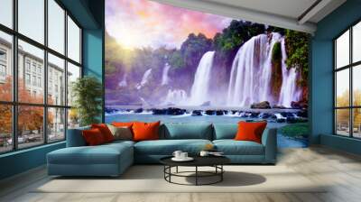 Banyue waterfall Wall mural