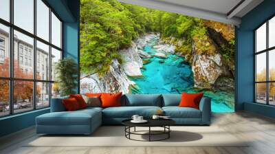 Blue pools Wall mural