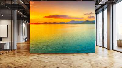 Sunset panorama Wall mural