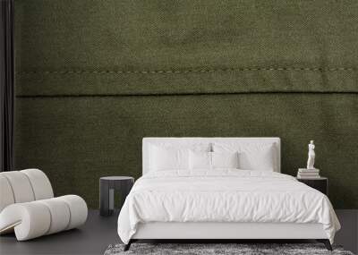 green sewing fabric Wall mural