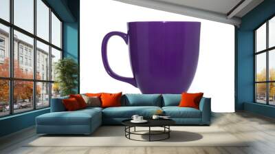 purple cup on a white background Wall mural