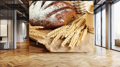 bread and wheat Wall mural