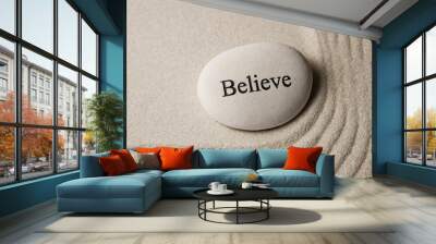 Believe stone Wall mural