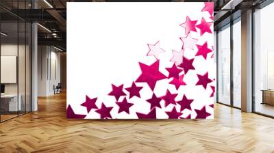 holiday purple stars isolated Wall mural