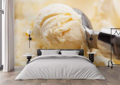 scoop of vanilla ice cream Wall mural