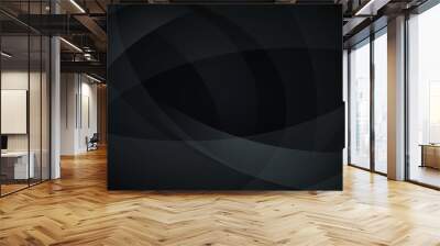 black abstract background Wall mural