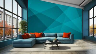 Turquoise abstract background Wall mural