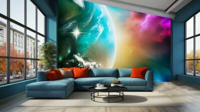 planet in space Wall mural