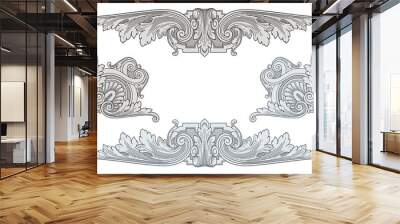 Vintage Design Elements vector Wall mural