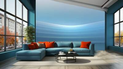 light blue beautiful horizontal abstract background Wall mural