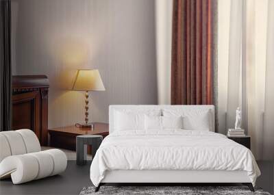 Warm cozy lamp Wall mural