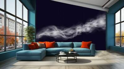 White smoke, vape, fog, smog. Illustration of smoke on a transparent background.
 Wall mural