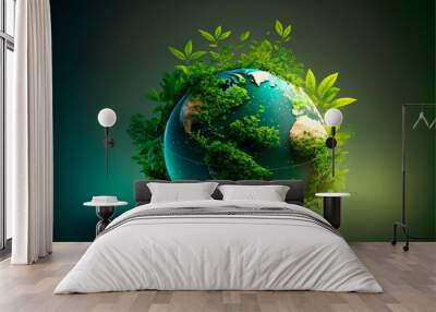 World environment and earth day concept with globe	 Wall mural