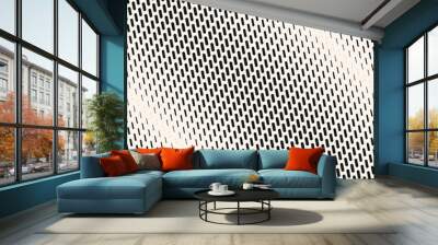 vector geometric halftone seamless pattern with diagonal dash lines, fading stripes. extreme sport s Wall mural