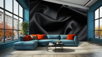 black silk Wall mural