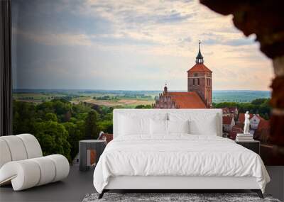 Gotische Kirche in Reszel, Polen Wall mural