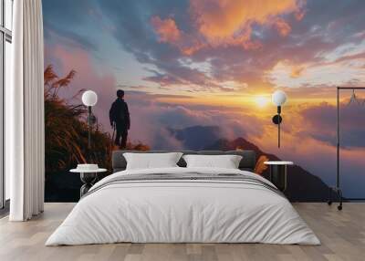 Capturing the Majestic Sunrise Wall mural