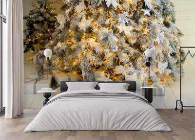 christmas tree with decorations Wall mural