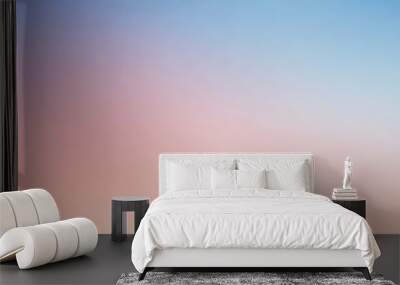 Gradient indigo with peach colors background Wall mural