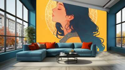 Girl avatar Wall mural