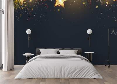 Christmas decoration, new year background for text Wall mural