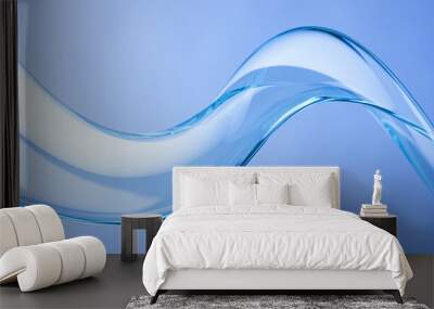 abstact clear glass wave background Wall mural