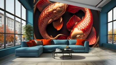  two koi Wall mural