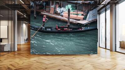 Gondola in venice, Italy Wall mural