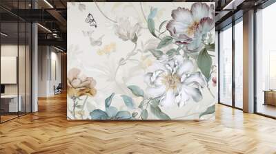 watercolor background Wall mural